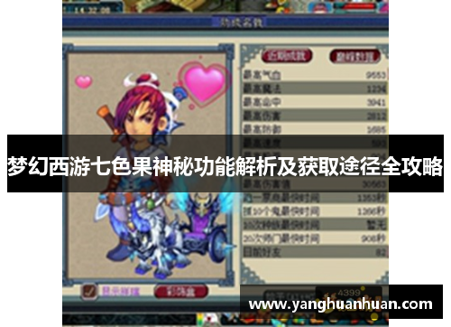 梦幻西游七色果神秘功能解析及获取途径全攻略